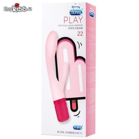 Máy rung Durex Play Soft Dual Head MS25M màu hồng mô phỏng que kem trưng bày tại Do18.net