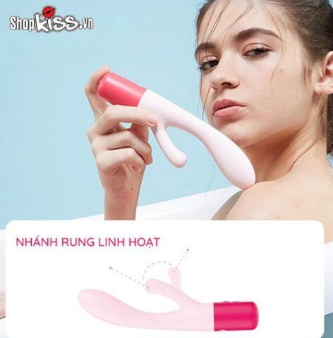 Nhánh rung nhỏ linh hoạt của Durex Play Soft Dual Head MS25M chuyên kích thích âm vật