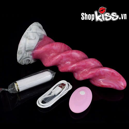 Bộ rung của dụng cụ kích thích hậu môn xoắn ốc HM77 có thể tháo rời dễ dàng để vệ sinh