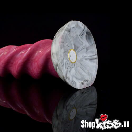 Đế hút chân không mạnh mẽ của dụng cụ kích thích hậu môn xoắn ốc HM77 giúp cố định trên bề mặt phẳng