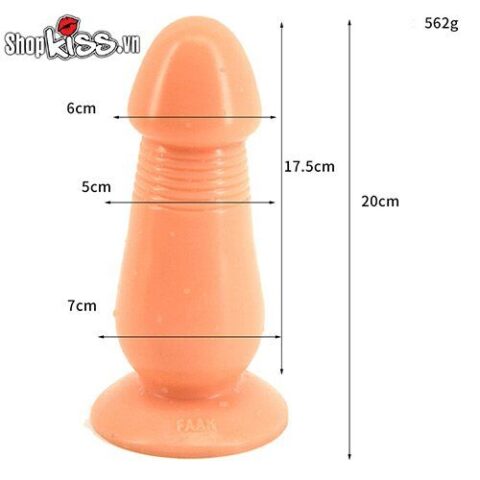 Kích thước chuẩn của phích cắm hậu môn hình nấm Faak HM07P