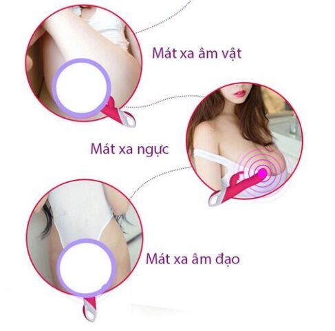 Minh họa việc sử dụng dương vật giả Nano Jeuplay MS28H để massage và kích thích các vùng nhạy cảm khác như ngực, tăng thêm hứng khởi cho nữ giới