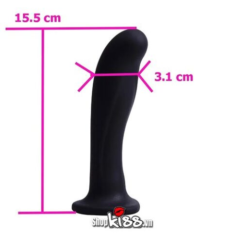 Kích thước thực tế của dụng cụ mát xa hậu môn Black Mont Chisa HM17C với chiều dài và đường kính