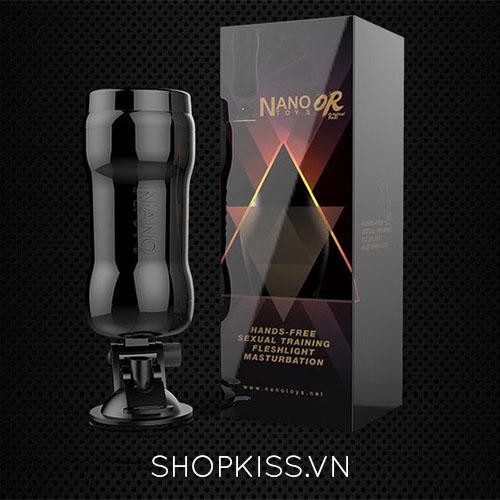 Cận cảnh âm đạo giả gắn tường Nano Original Real AD55 màu đen và trắng