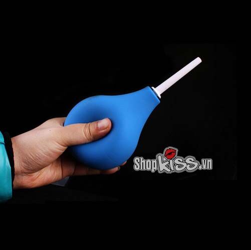 Dụng cụ xịt rửa hậu môn HM23 màu xanh chất liệu silicon mềm mại giúp vệ sinh sạch sẽ