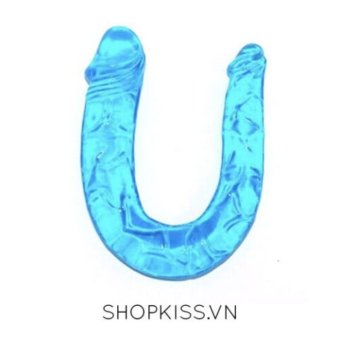 Dương vật 2 đầu trong suốt Double Dong DC79A giá rẻ chất lượng cao