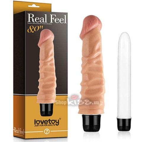 Dương vật cầm tay Lovetoy DV55N và bao bì xác nhận sản phẩm chính hãng