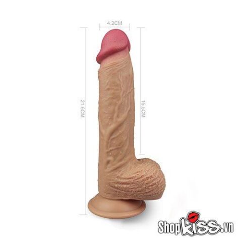 Ảnh chụp dương vật có rung Lovetoy Nature Cock Leo DV58G chất lượng cao với kích thước lớn