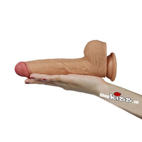 Ảnh cận cảnh kích thước siêu khủng của dương vật có rung Nature Cock Leo DV58G