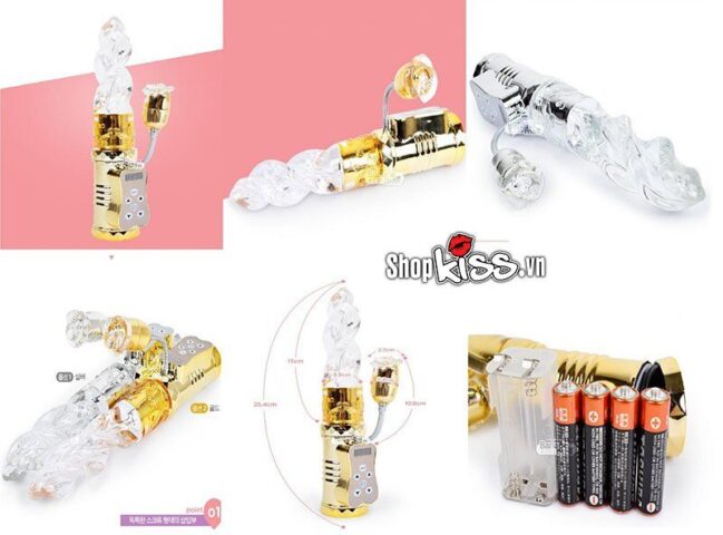 Ngăn chứa pin AAA và cách lắp pin cho dương vật đa năng mũi khoan tình yêu DV51