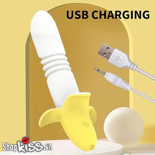 Cổng sạc USB khép kín đảm bảo khả năng chống thấm nước cho dương vật giả Haoqi Fun