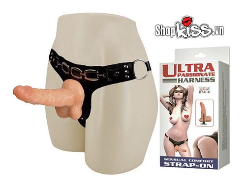 Dương vật có dây đeo DC65P màu da người với thiết kế gân nhẹ nhàng