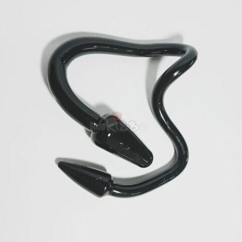 Cận cảnh dương vật đen 2 đầu DC79Y chất liệu silicone mềm mại