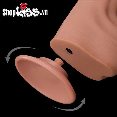 Khả năng hít tường mạnh mẽ của dương vật giả Lovetoy Sliding Skin Dong trên bề mặt phẳng