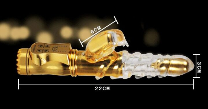 Kích thước chi tiết và các bộ phận của dương vật giả rung ngoáy DV53A