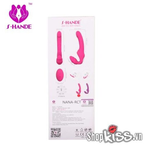 Hình ảnh mặt sau hộp sản phẩm Dương vật giả S-Hande Nana DC79V với thông tin chi tiết