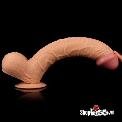 Chất liệu PVC siêu mềm của dương vật giả Lovetoy DV58 có thể uốn cong
