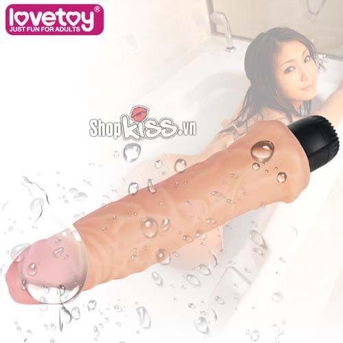 Dương vật giả Lovetoy Real Feel DV55A màu da với thiết kế gân guốc chân thực dành cho nữ giới tự sướng