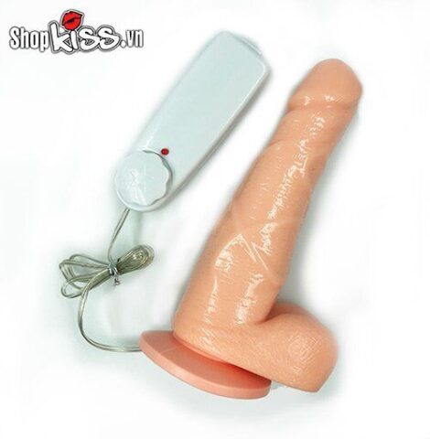 Các đường gân nổi cộm trên thân dương vật giả rung ngoáy gắn tường DV27B kích thích mạnh mẽ
