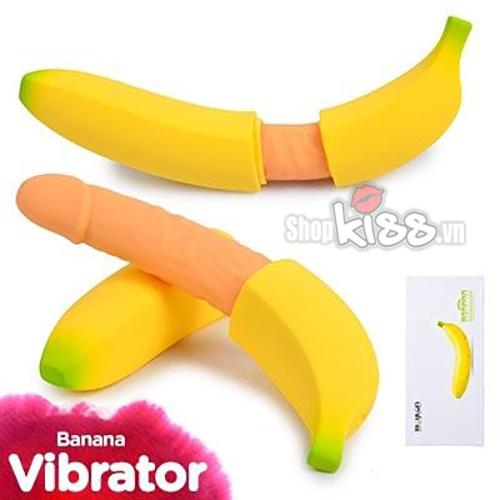 Dương vật giả rung ngụy trang hình quả chuối Banana CHUOI1 với lớp vỏ vàng óng giống thật