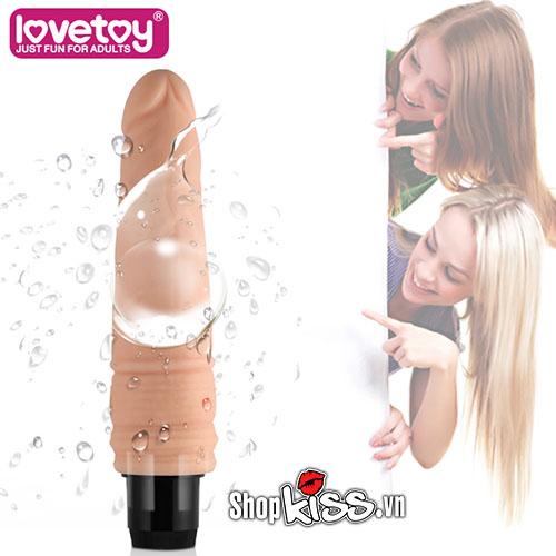 Chi tiết chất liệu silicone cao cấp của dương vật giả Real Feel DV55 cho cảm giác mềm mại.