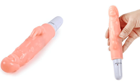 So sánh kích thước dương vật giả rung Baile DV011 nhỏ gọn với bàn tay người dùng