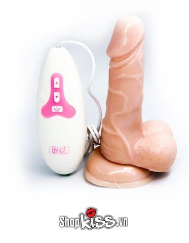 Dương vật gắn tường siêu rung ngoáy Inferno DV64 với thiết kế màu da và đường gân chân thực