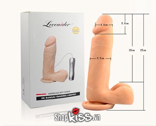 Kích thước dương vật khủng cao cấp Loveaider DV31B chi tiết