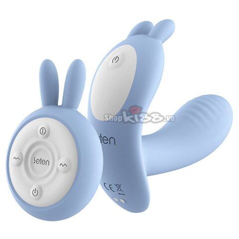 Cu giả gắn quần sịp điều khiển từ xa dạng tai thỏ DC38K màu xanh 