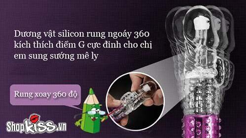 Chức năng rung và ngoáy đa dạng của dương vật giả Degree DV15
