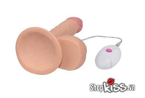 Đế hít tường chắc chắn của dương vật giả rung Lovetoy Ultra Soft Dude 7.5 DV68