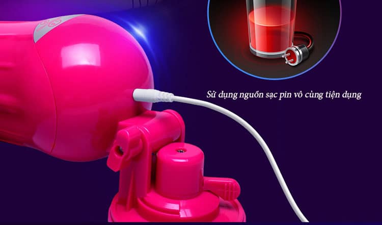 Ảnh mô tả sự tiện dụng và dễ dàng mang theo của Dương vật tự động Augus DC50A