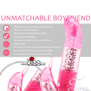 Hoạt ảnh vòng bi xoay bên trong dương vật giả Loveaider Boyfriend DV17B
