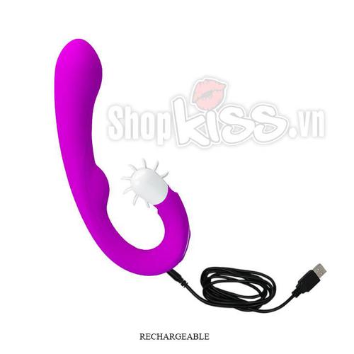 Cổng sạc USB tiện lợi của máy rung liếm Prettylove Magic Tongue DC88K, dễ dàng nạp năng lượng.