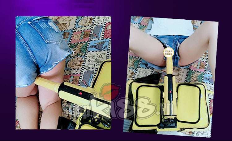 Dương vật silicone siêu mềm mại của máy DC50C mang lại cảm giác chân thực khi thâm nhập âm đạo