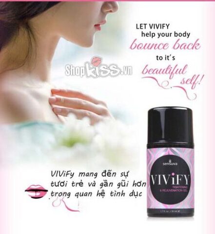 Gel Sensuva Vivify giúp phục hồi và se khít âm đạo hiệu quả