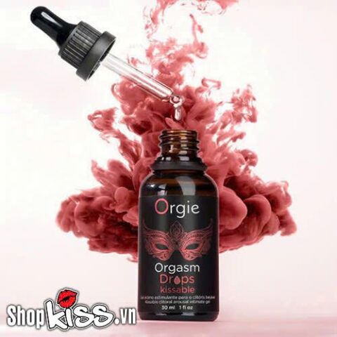 Hương táo dịu ngọt của gel Orgie Orgasm Drops Kissable G27 an toàn cho oral sex