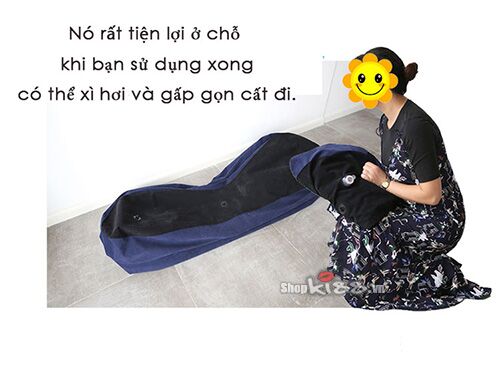 Ghế tình yêu bơm hơi SM103 có thể xếp gọn tiện lợi sau khi sử dụng