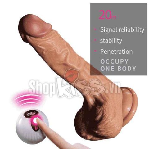 Dương vật silicon siêu mềm mịn Real Dildo - Rung, thụt, sưởi ấm (DV08T) 23 Dương vật silicon siêu mềm mịn Real Dildo DV08T giá rẻ