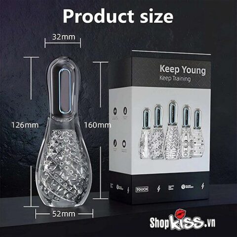 Biểu đồ kích thước chi tiết của âm đạo giả Galaku Keep Young AD79J
