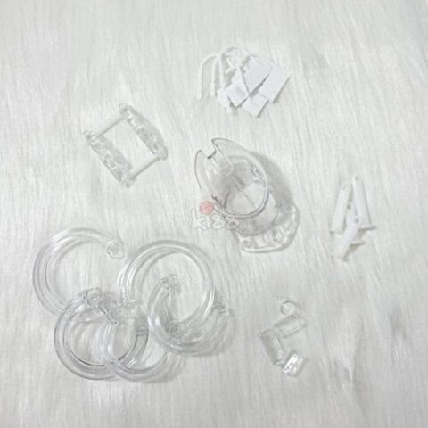 Hình ảnh khóa dương vật BZ12A chất liệu nhựa trong suốt nhìn xuyên thấu