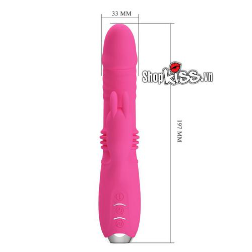 Kích thước thực tế của dương vật giả cao cấp Prettylove Dorothy DV39H