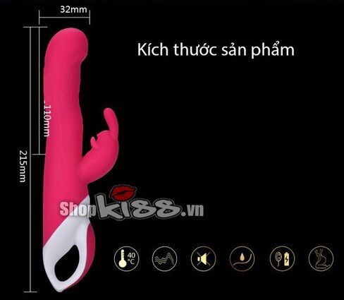Biểu đồ kích thước chi tiết của Dương vật giả cao cấp Nano Jeuplay MS28H bao gồm chiều dài tổng thể, chiều dài sử dụng và đường kính