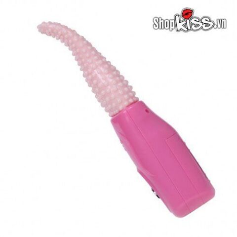 Cận cảnh đầu lưỡi silicone gai bi của Prettylove Tongue DC25F mang lại cảm giác chân thực