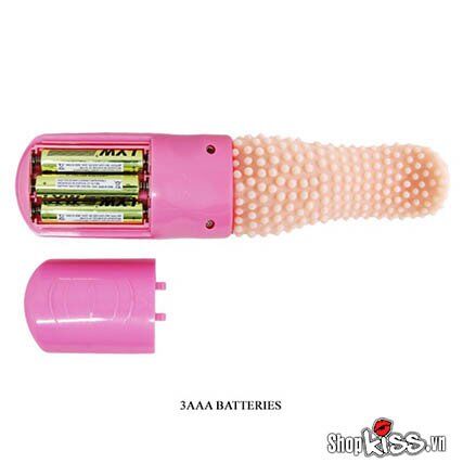 Ngăn chứa 3 pin AAA của dụng cụ kích thích điểm G Prettylove Tongue DC25F dễ thay thế