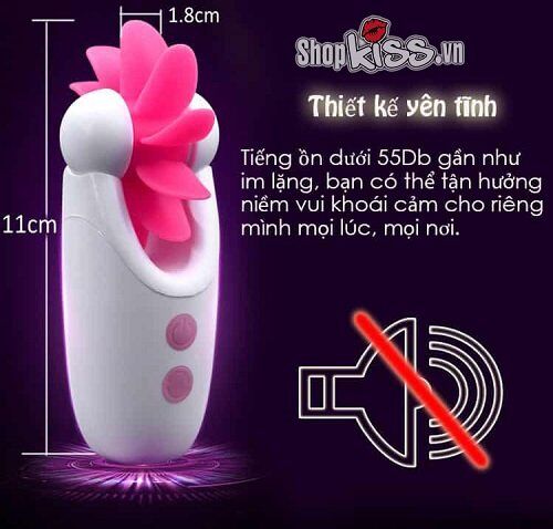 Hình ảnh thể hiện kích thước nhỏ gọn của lưỡi liếm Intoxica DC41C