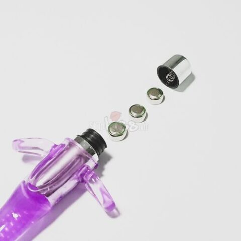 Lưỡi rung mini đeo ngón tay DC22S sử dụng 3 viên pin cúc áo LR44