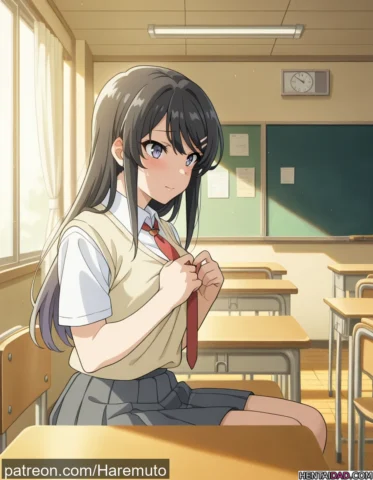 Mai Sakurajima Classroom Sex | Rascal Does Not Dream of Bunny Girl Senpai #33