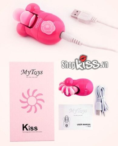 Máy liếm âm vật Kiss MyToys DC23F đi kèm cáp sạc USB tiện lợi