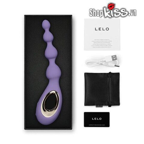 Bộ sản phẩm Lelo Soraya Beads chính hãng đầy đủ phụ kiện trong hộp